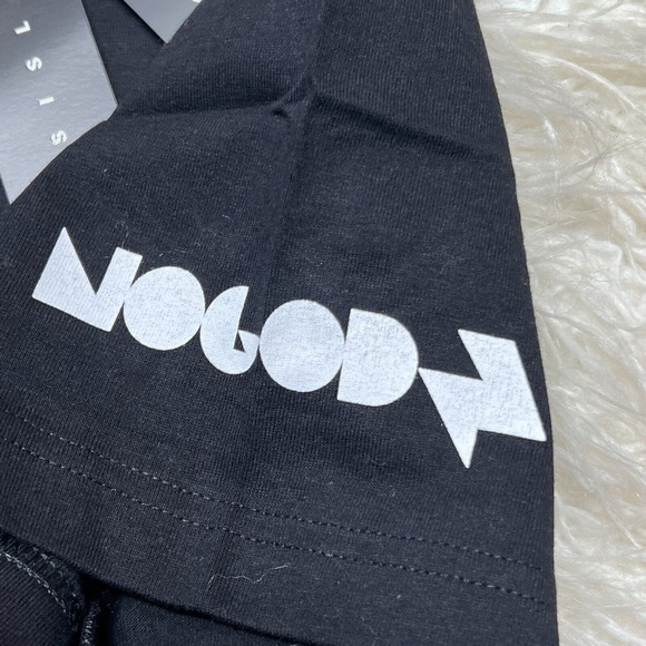 SISLEY X NO GOD MENS SAINT SHIRT BLACK BENETTON FEDEZ - Picture 6 of 7